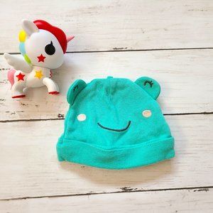 Carters Newborn Cute Green Mint Beanie Hat with Ears